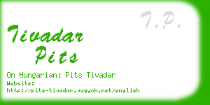 tivadar pits business card